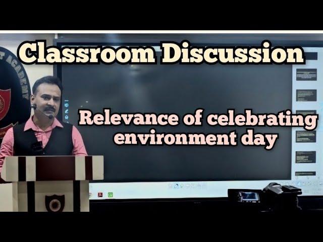 #environmentday classroom discussion