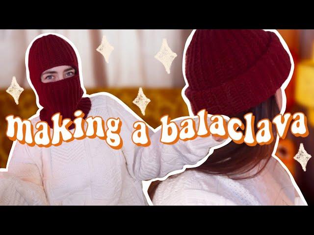 Making a Balaclava that turns into a hat!!