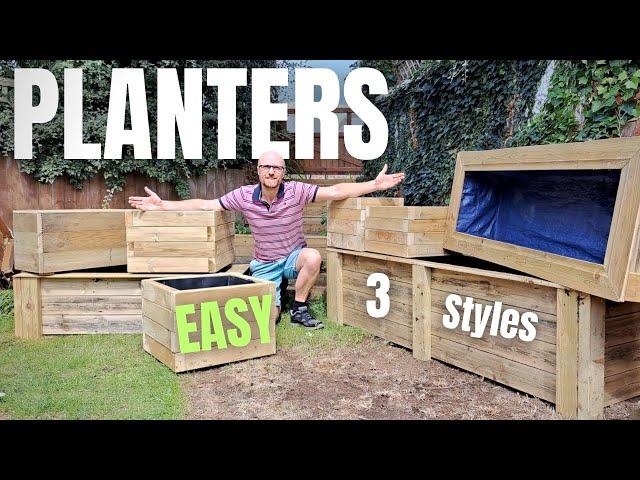 Easy Outdoor Planters any woodworker can make