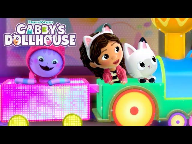 Glow in the Dark Train Ride | GABBY'S DOLLHOUSE | Netflix