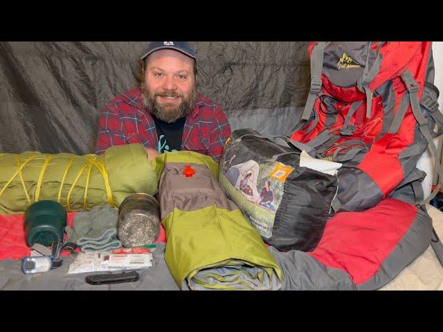 How to go Winter Camping with CHEAP GEAR | Walmart/Amazon | Beginner's Guide to Winter Camping Gear