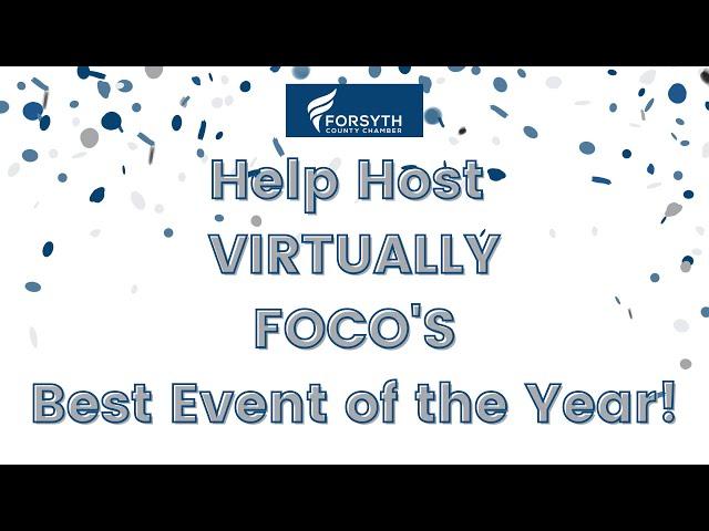 Help Host VIRTUALLY FOCO'S Best Event of the Year!