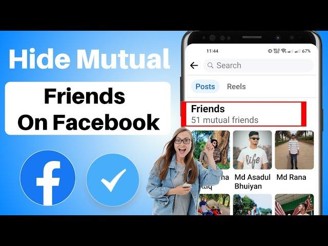 How To Hide Mutual Friends In Facebook (2024) | Hide Facebook Mutual Friends