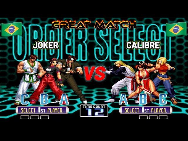 JOKER vs CALIBRE  Great Match!  KOF 2002