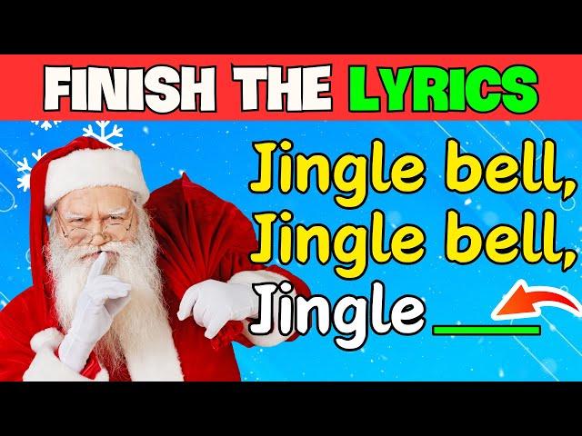  Best 25 Christmas Songs EVER | Finish the Lyrics Challenge!  | QuickQs