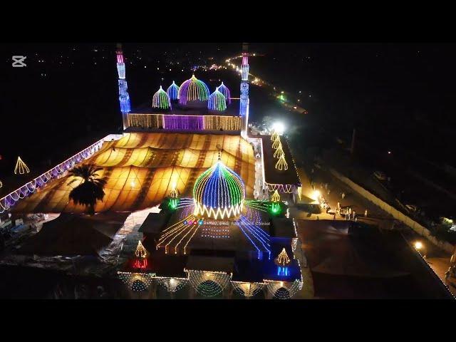 Wadi Aziz Sharif urs 2024|Amazing Night view #Drone Footage Birds eyes view |