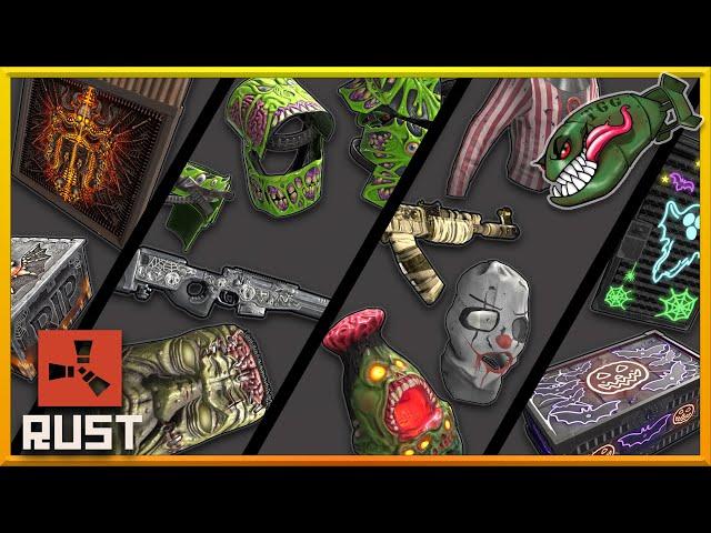 Rust Skins | Halloween 2024 Week 3 Slime Monster Roadsign, Necro Furnace, Nightmare Clown Set #397