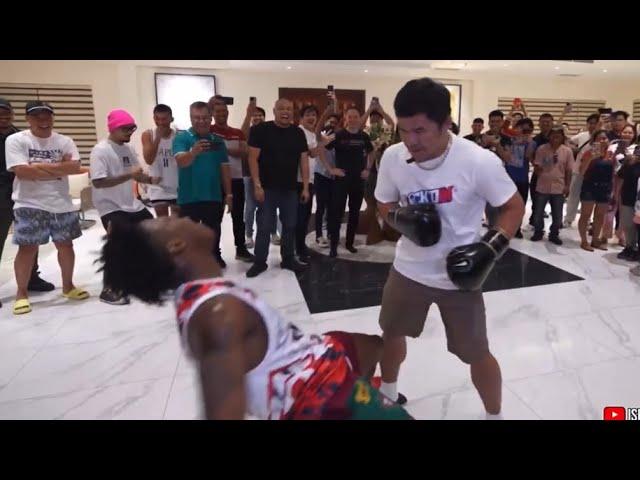 IShowSpeed Gets Knocked Down By Manny Pacquiao