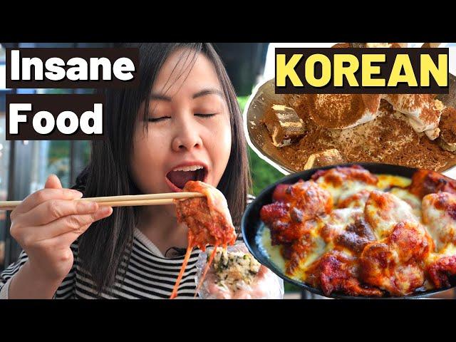 ULTIMATE KOREAN FOOD TOUR l Spicy FIRE Chicken Cheese BULDAK in SYDNEY