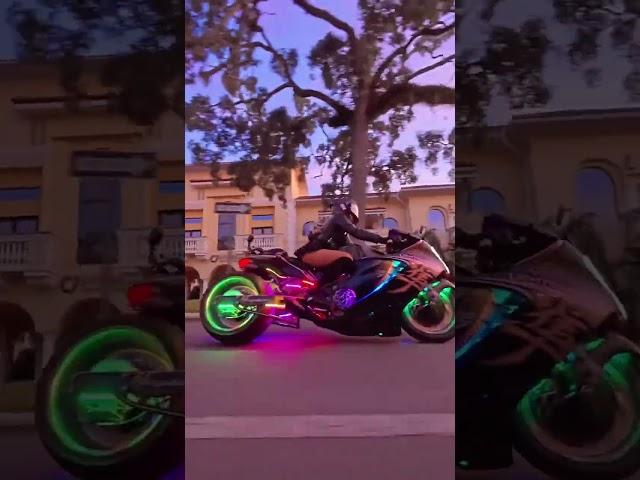 Morning! ️ Dont be rude..say it back!  #LightRoseGold x Nina |  Custom Suzuki Hayabusa #shorts