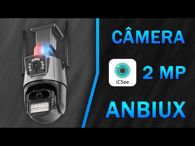 Câmera IP Com 2 Sensores de 2MP ANBIUX - iCSee, ONVIF, P10Q