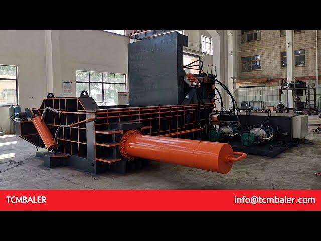 tcm baler-waste light scrap metal baling press baler compactor machine