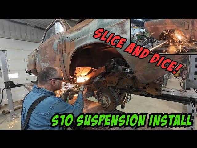 Installing an S10 front suspension in our 1950 Studeamino!