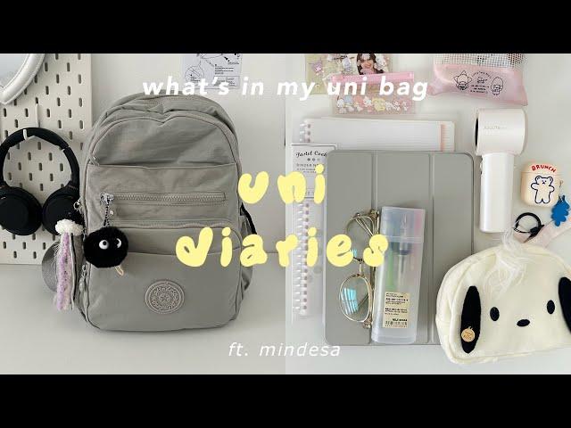 what’s in my college bag  college essentials ⋆·˚ ༘ *