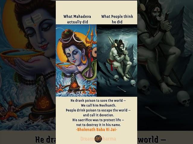 He Drank Poison to Save the World | DreamsOfDharma | #shiv #lordshiva