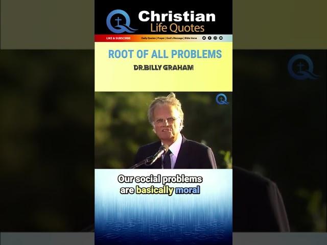 ROOT OF ALL PROBLEMS | Billy Graham | #shorts #billygraham #jesus