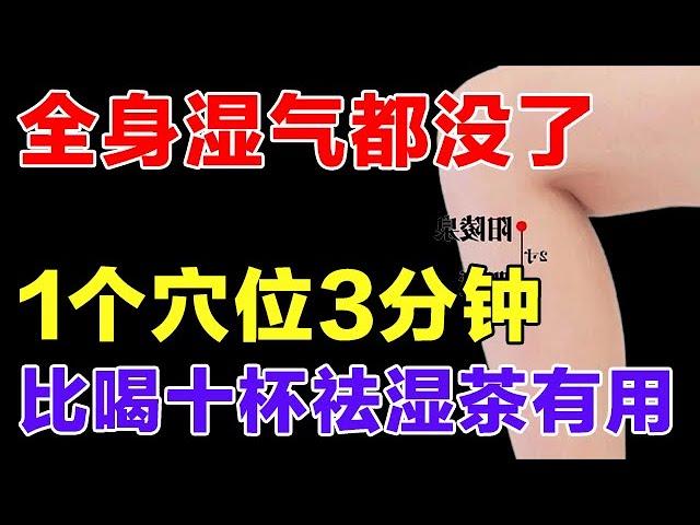 常按这个穴位，比喝十杯“祛湿茶”还管用，每天按揉3分钟，全身湿气都没了【健康大诊室】