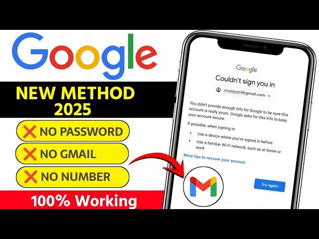 How to recover gmail account without password 2025 | Gmail account recovey || Gmail wapas kaise laye