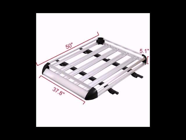 50" x 38" Aluminum Car Roof Cargo Carrier Luggage Basket Rack Top /Crossbars @ Ksh. 12,500