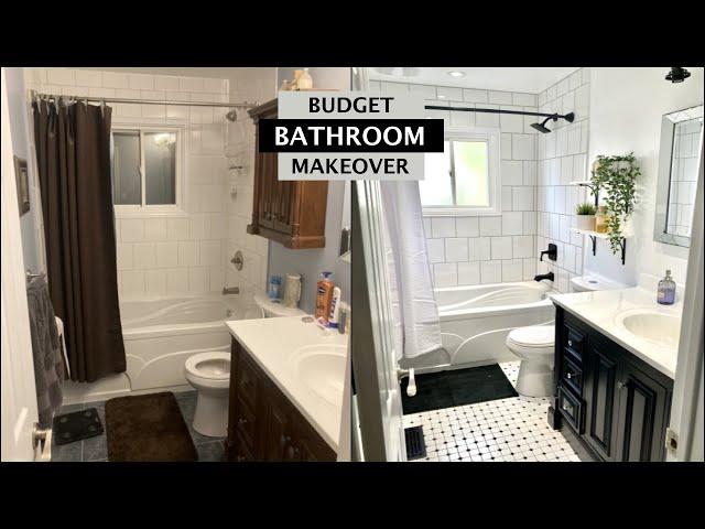 DIY Budget Bathroom Makeover