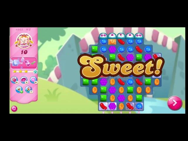 Candy Crush Saga level-4865//No boosters