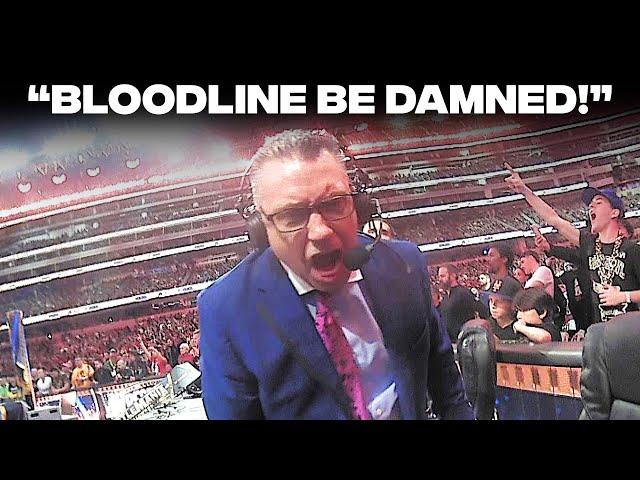 Michael Cole has the best reactions