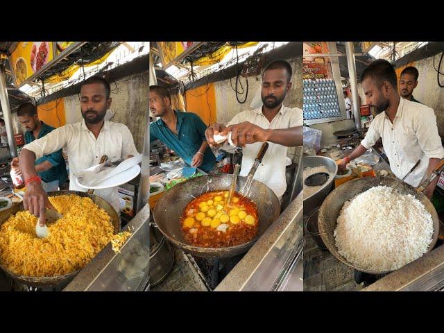 Massive Anda Bhurji Rice Making of Pune | Unique Indian Street Food |