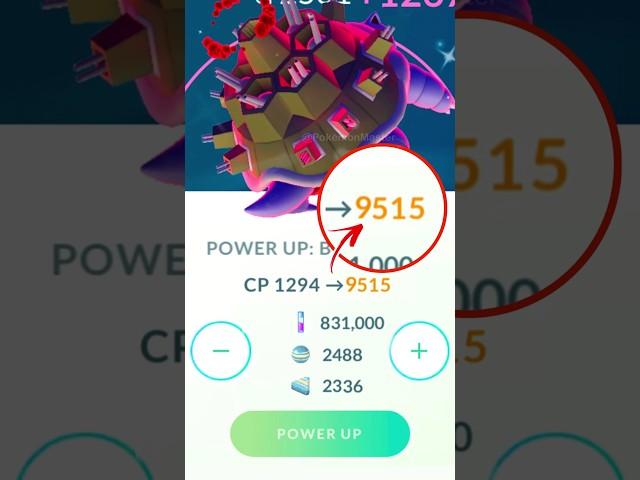 Maxed Out LeveL 50 Shiny GIGANTAMAX Blastoise in Pokemon GO.