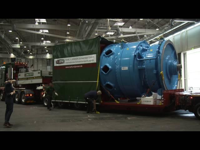 World's biggest wind gearbox arrives at WindEnergy Hamburg