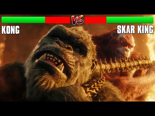 Kong Vs Skar King Battle Scene 4K with Health Bar