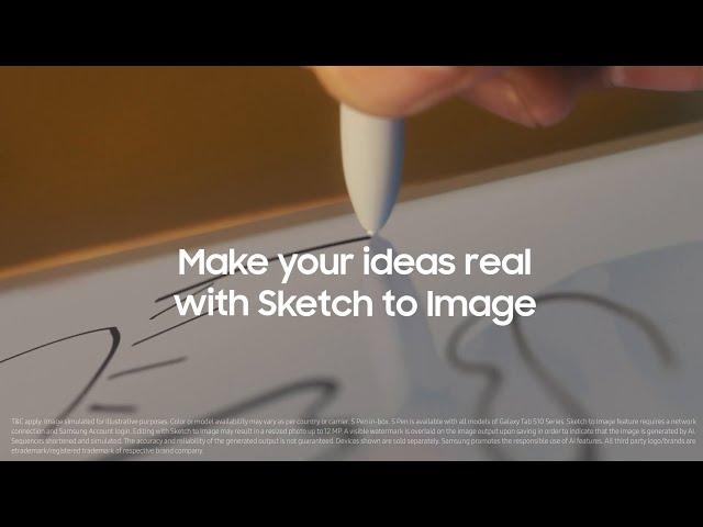 Galaxy Tab S10 Series with Sketch to Image | Samsung