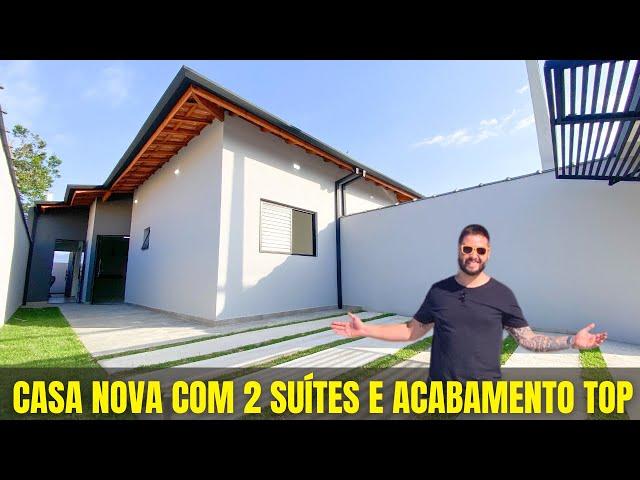 Casa NOVA com design moderno e confortável em Caraguatatuba, litoral norte sp! Tour da casa completo