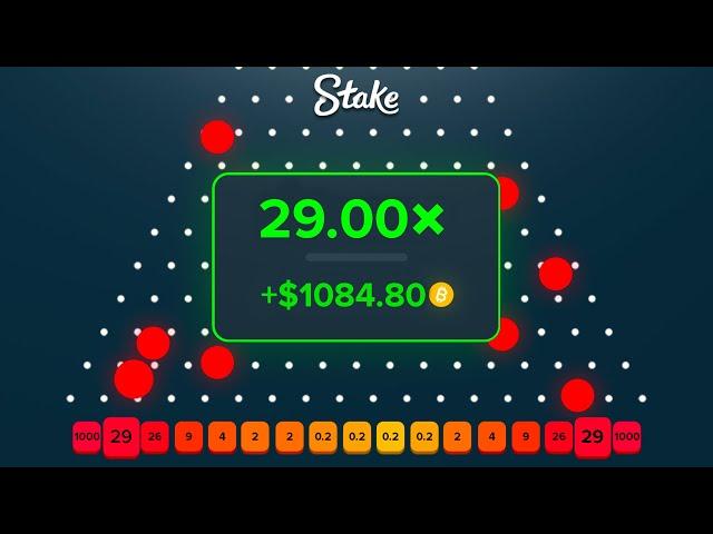 Ultimate Stake PLINKO Strategy... (Profit)