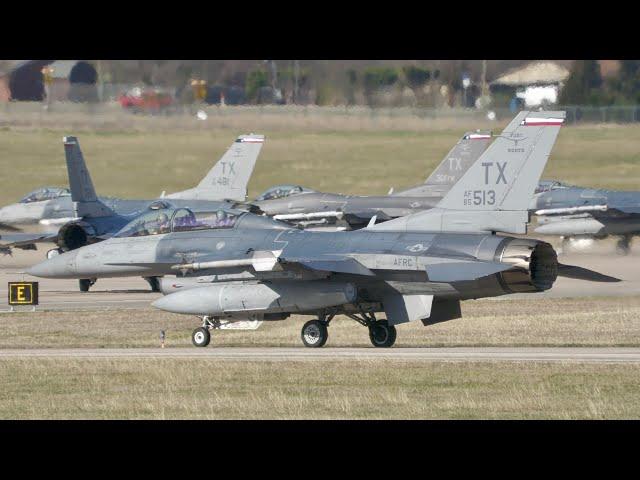 Thunderous F-16 Vipers Take Flight: April 2022 Drill Weekend Spectacle!