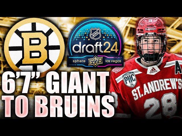 BOSTON BRUINS DRAFT A 6'7" GIANT IN THE 1ST ROUND: DEAN LETOURNEAU