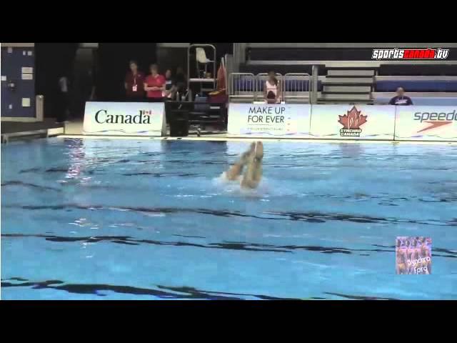 Josee Goguen/Jenelle Maillet (Aquasouls Synchro) Duet Junior Preliminary Shiseido Canadian Open 2015