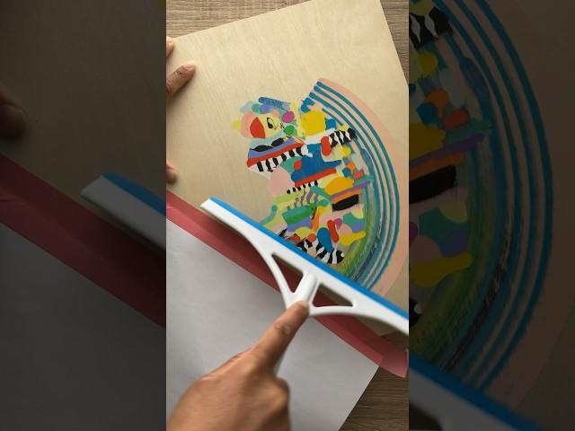 Scrapeart Painting #scrapeart #artwork #shorts