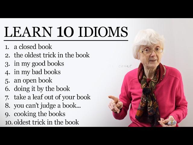 Learn 10 English Idioms with ‘BOOK’