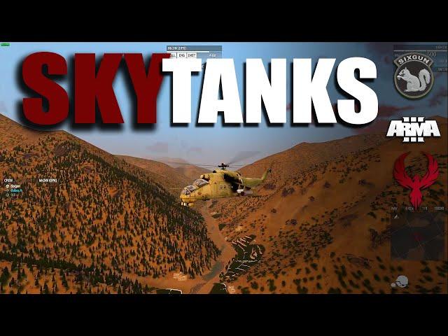 Sky Tanks: Arma 3 Mi-24 HIND gameplay