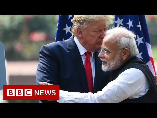 President Trump in India: Mispronunciations and cheers on day one - BBC News