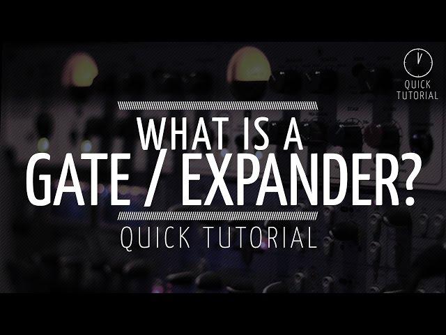 What is an Expander / Gate? (Quick Tutorial)