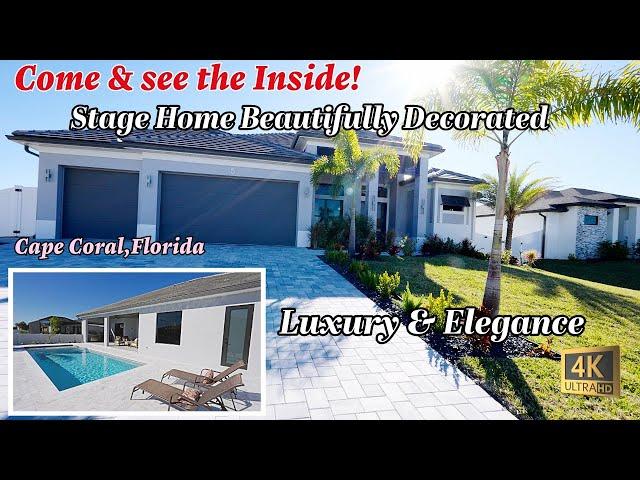 Discover the Staged Model Pool Home in Cape Coral