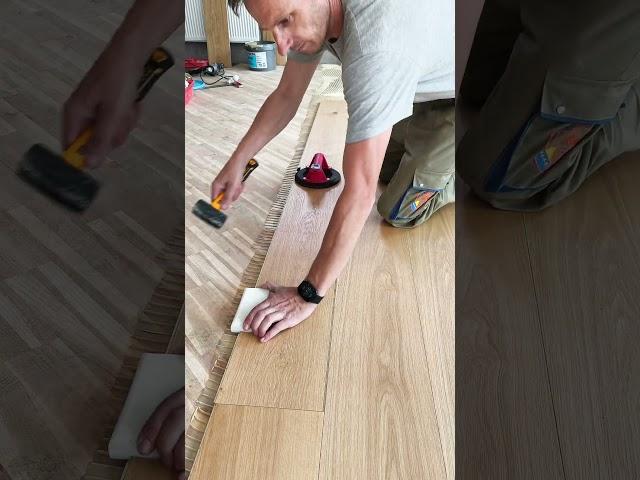 Hardwood floor installation