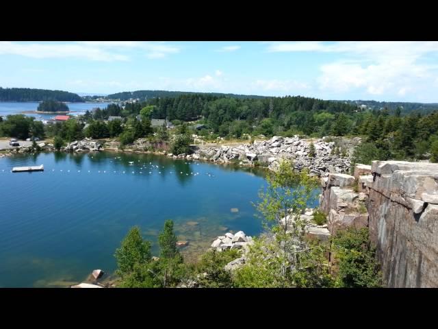 Granite Quarry on Swans Island, Maine