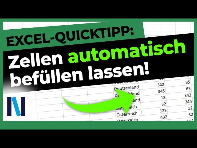 Excel: Zellen automatisch befüllen lassen QUICKTIPP