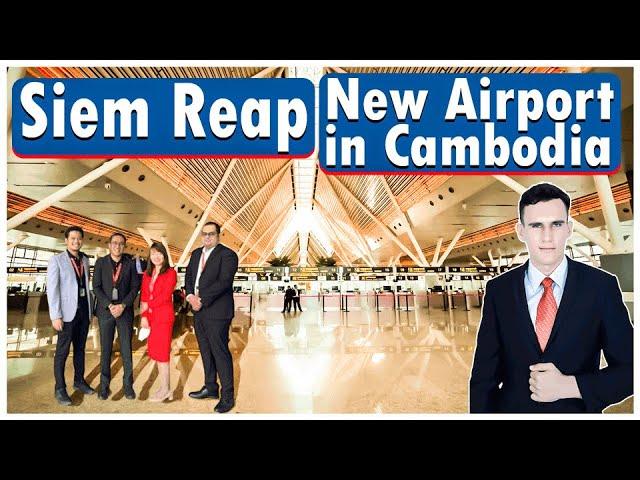 Arriving in Cambodia’s NEW 1.1 Billion USD Airport | Siem Reap’s new airport in Cambodia