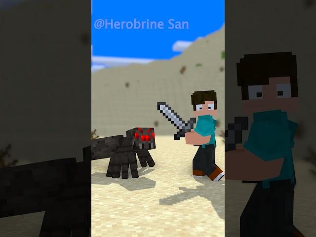 Spiders when the Night ends be like... #minecraft #shorts @Michazike