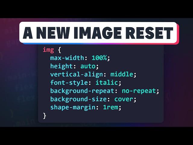 A better image reset for your CSS