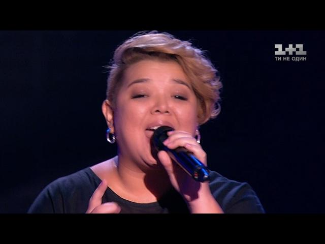 Saltanat Ashirova "Fallin'" - blind Audition – The Voice of Ukraine – season 7