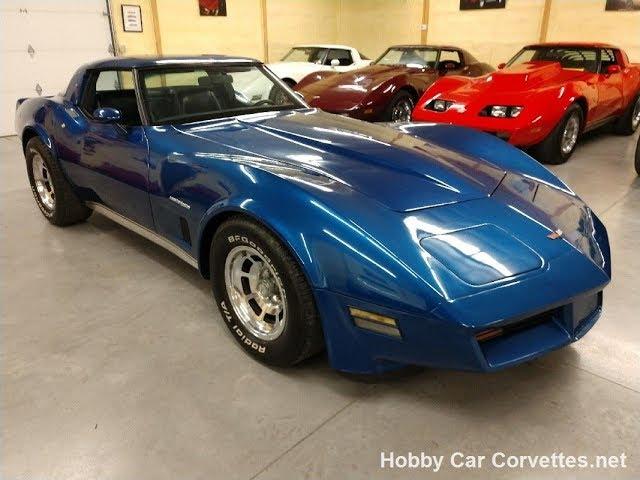 1982 Blue Blue Corvette For Sale